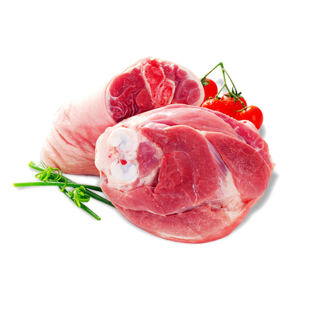 原装进口猪前肘子PNG透明图，新鲜食材设计素材，高清下载