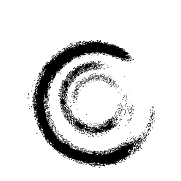 黑色喷墨纹理PNG，高清透明图片，笔触装饰元素，设计素材免费下载