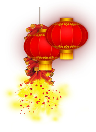 灯笼高清PNG透明图片，元旦/春节/元宵节日元素，AI设计素材免费下载