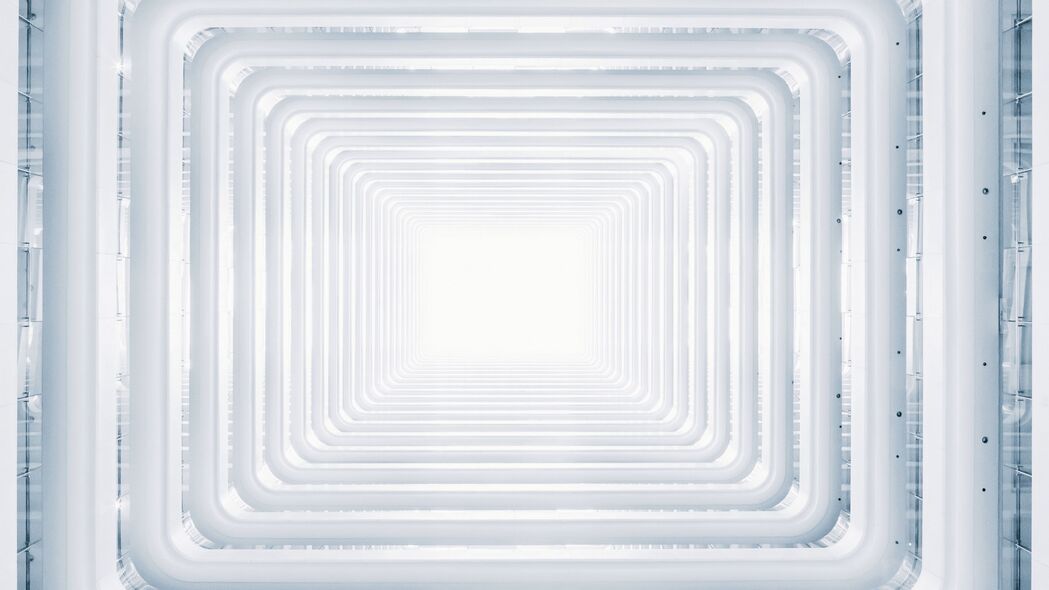 隧道之光，明亮对称建筑，超清4K壁纸，3840x2160高清背景图片下载