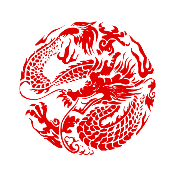 龙的传人，高清PNG透明图片，精美装饰元素与花纹设计素材，一键下载