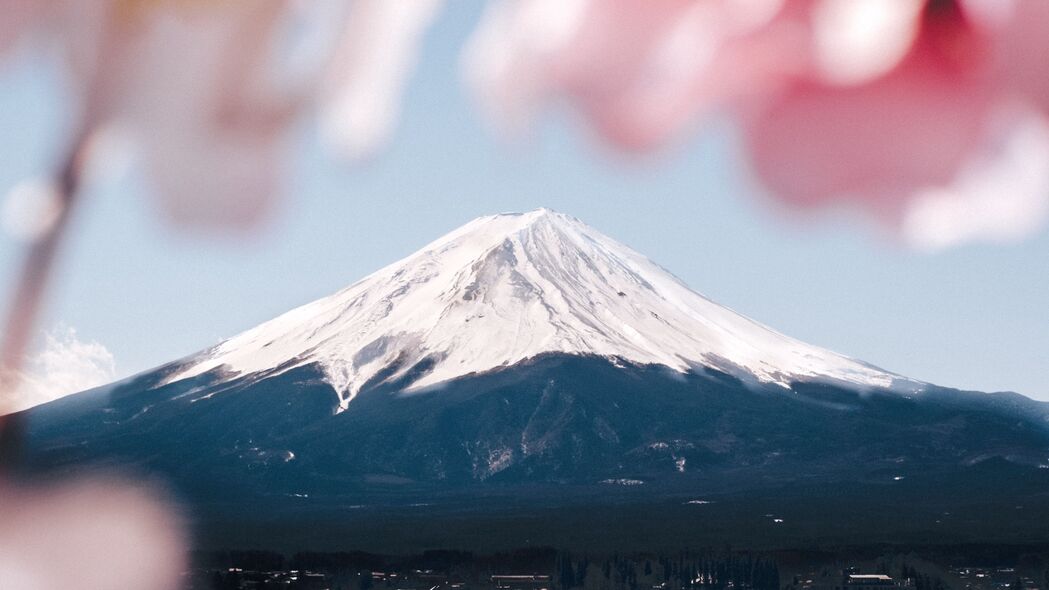富士山火山顶部4K高清壁纸，日本风光3840x2160下载