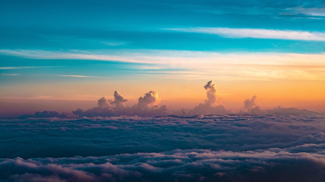 云卷天空，地平线高远，精选4K高清风景壁纸（3840x2160）免费下载
