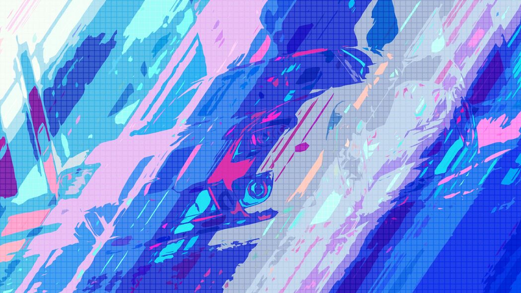 汽车彩绘艺术，彩色斑点灵感，超清4K壁纸（3840x2160）免费下载