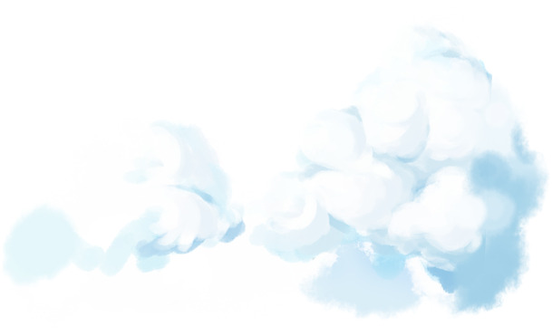 

白云插画手绘高清PNG透明免扣素材，设计元素一站下载