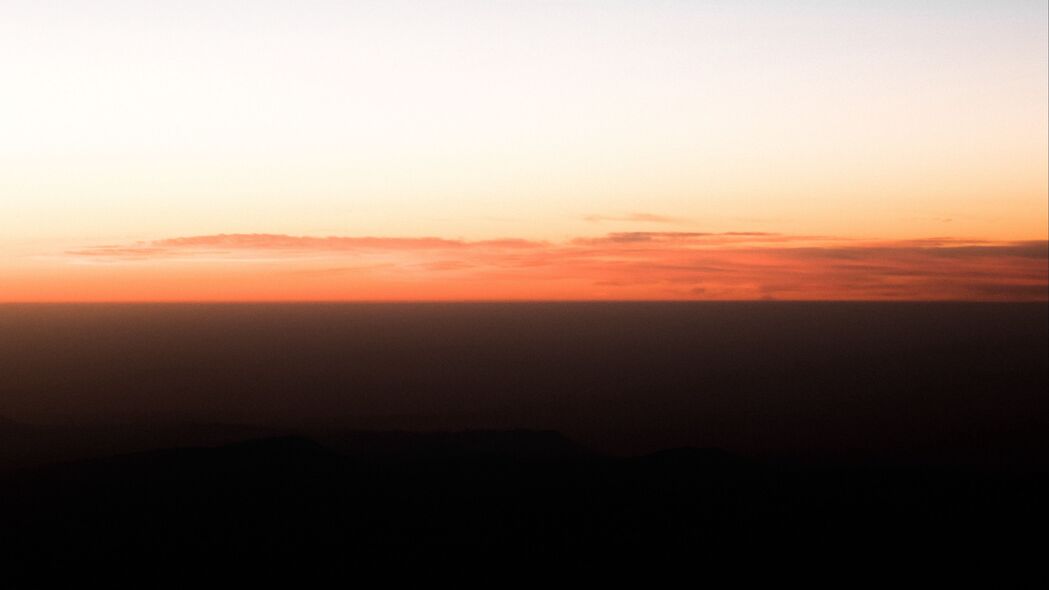 4K高清风景壁纸，黄昏地平线，傍晚天空美景，3840x2160分辨率下载