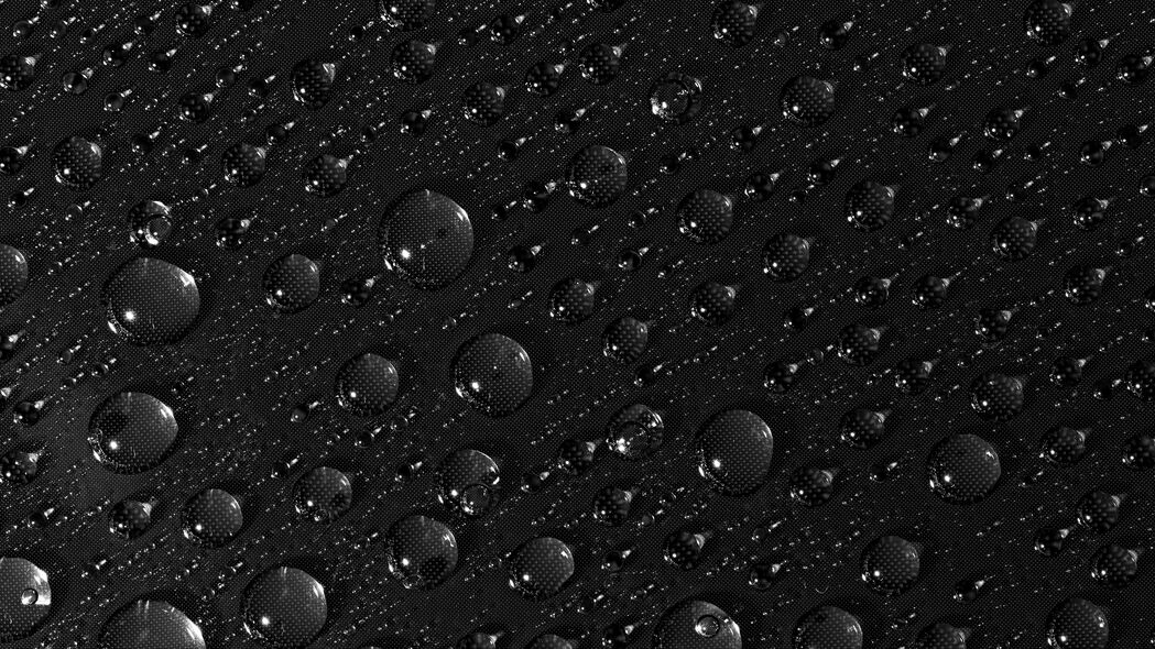 高清4K黑白液体宏表面壁纸，3840x2160分辨率，精美下载
