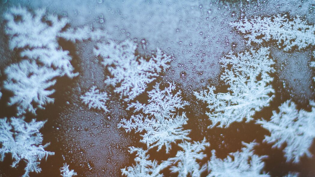 雪花冰晶宏景，绝美玻璃质感4K壁纸，3840x2160超清下载
