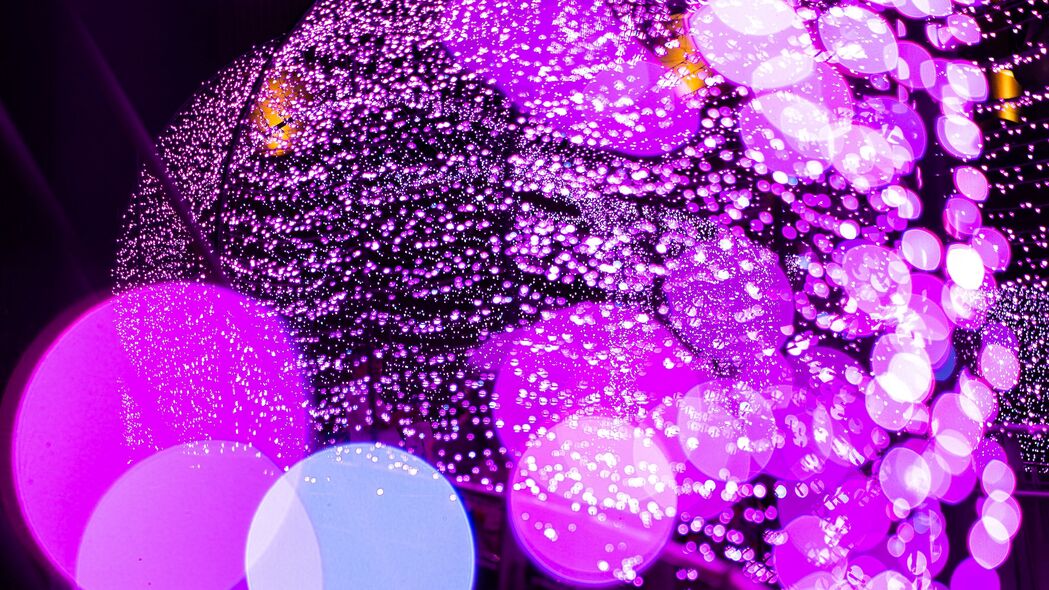 眩光散焦紫色圆形，绝美4K高清壁纸，3840x2160分辨率畅享下载