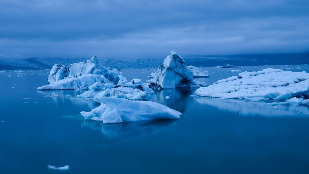 冰山雪景浮冰高清壁纸，3840x2160 4K超清风景图片下载