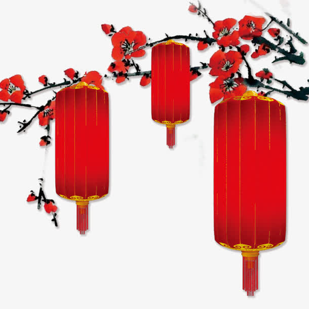 元宵节灯笼PNG透明图，高清AI设计素材，节日元素一网打尽！
