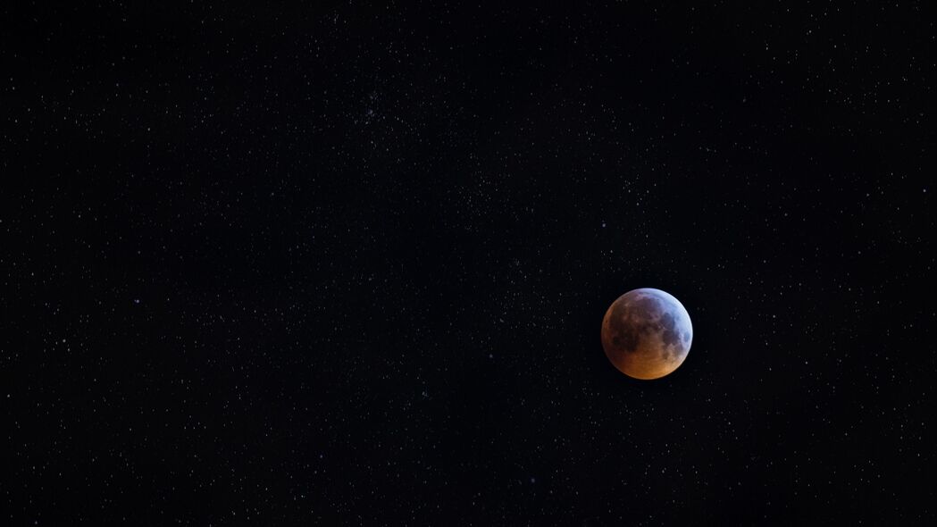 满月之夜，星空卫星璀璨，4K高清壁纸（3840x2160）免费下载