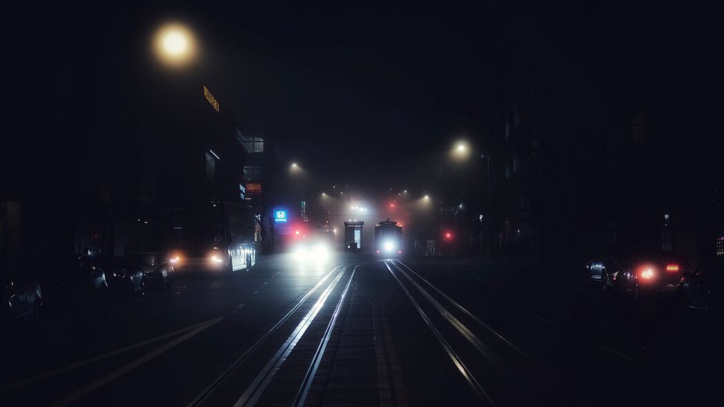夜城雾都，旧金山交通夜景，绝美4K高清壁纸（3840x2160）免费下载