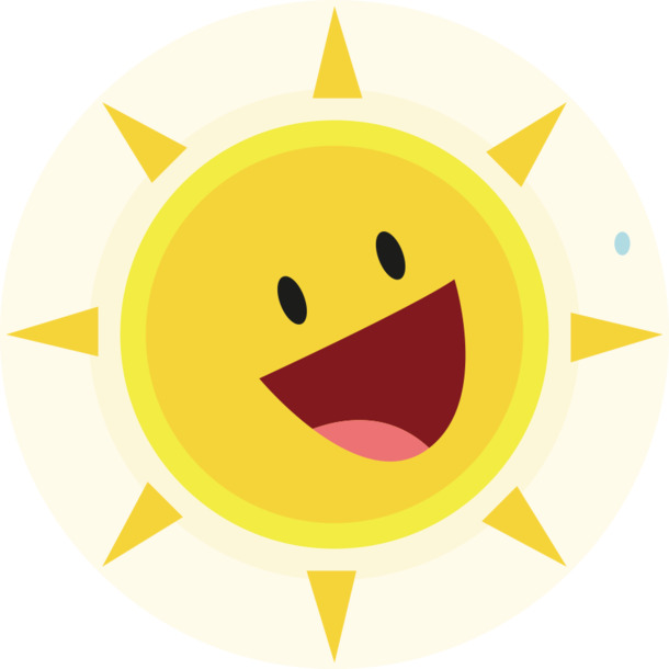 太阳早晨阳光，可爱高清PNG透明图片，免扣元素图标，设计素材下载