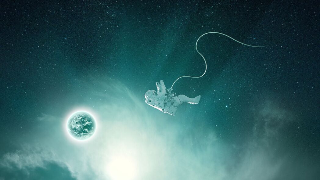宇航员太空探险，行星漫步，穿宇航服飞翔，感受重力与失重之美！4K高清壁纸3840x2160下载