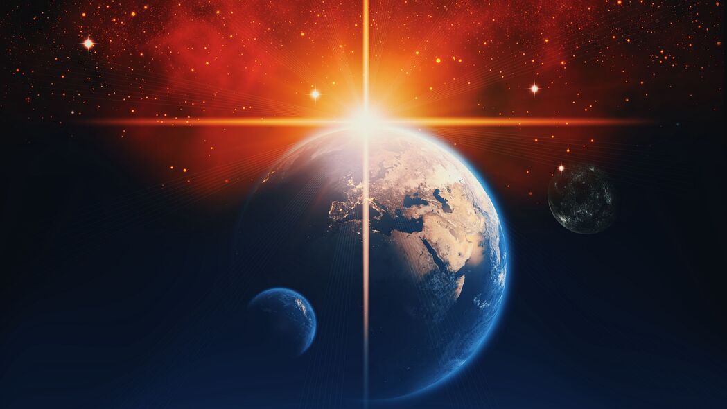 行星恒星闪耀，太空宇宙银河系绝美壁纸！4K高清3840x2160背景图片下载
