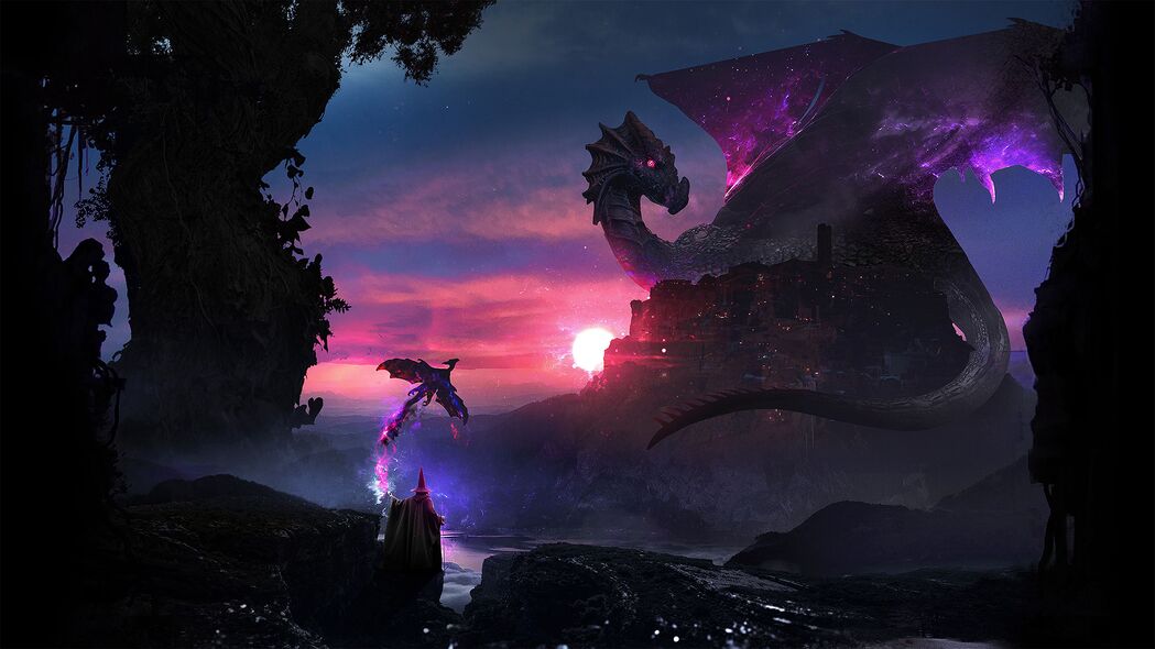 3840x2160高清4K魔术师艺术幻想壁纸，精美背景图片免费下载