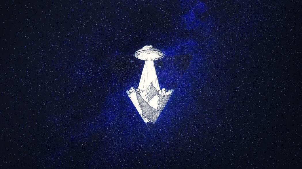 太空船遨游星空，绝美艺术4K壁纸，3840x2160高清背景图片免费下载