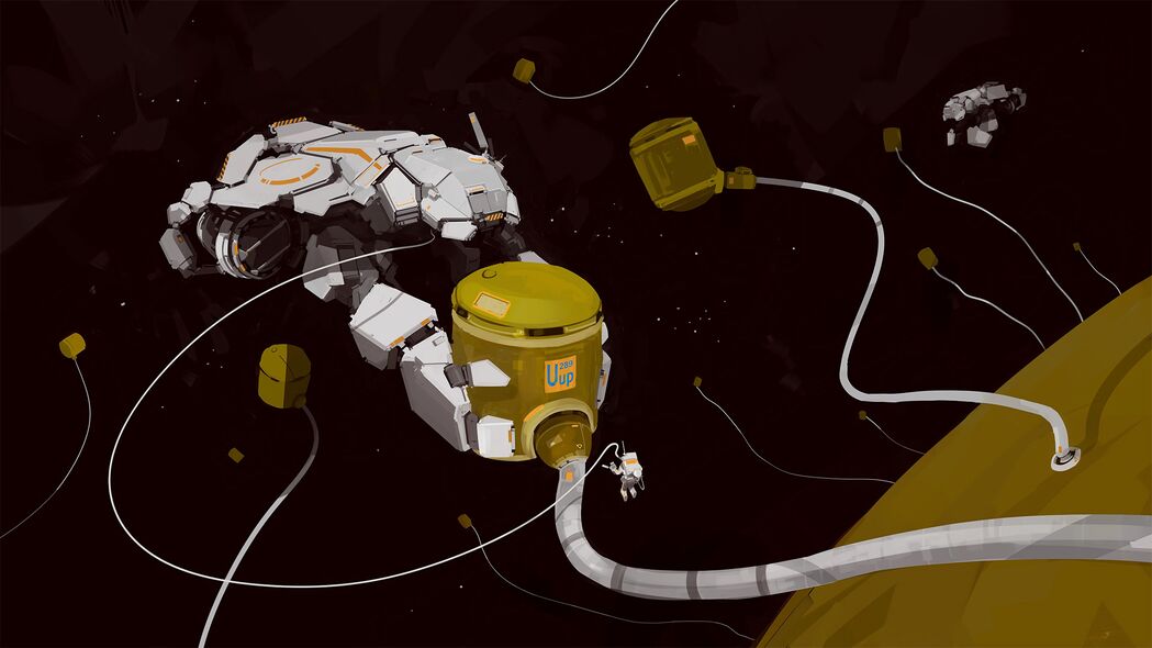 3840x2160高清太空宇航员宇宙飞船壁纸，绝美4K背景图片，免费下载！