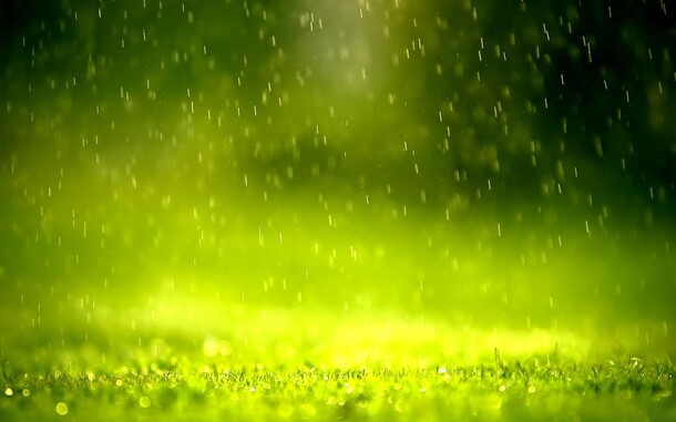 唯美绿色水滴雨滴PNG透明背景，高清抽象梦幻设计素材下载