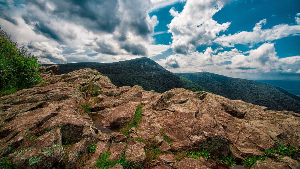 山楂山 Shenandoah国家公园 4K超高清壁纸，峰石之美，3840x2160风景图下载