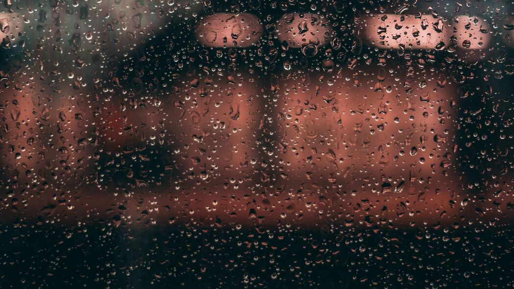 滴落玻璃的雨水4K高清壁纸，防潮3840x2160背景图片下载