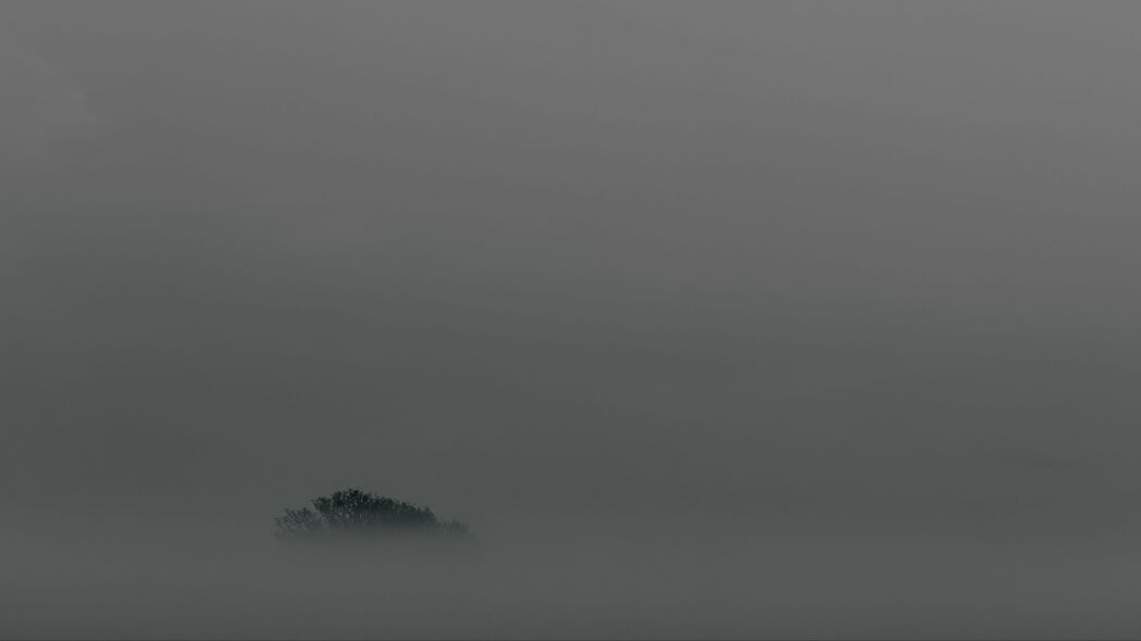 树雾之顶，极简主义4K高清壁纸，3840x2160分辨率，免费下载