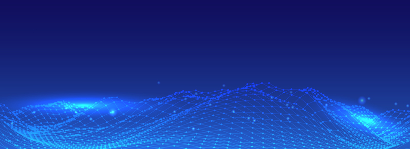 光效粒子流动banner，科技背景高清JPG素材，商务科技设计必备
