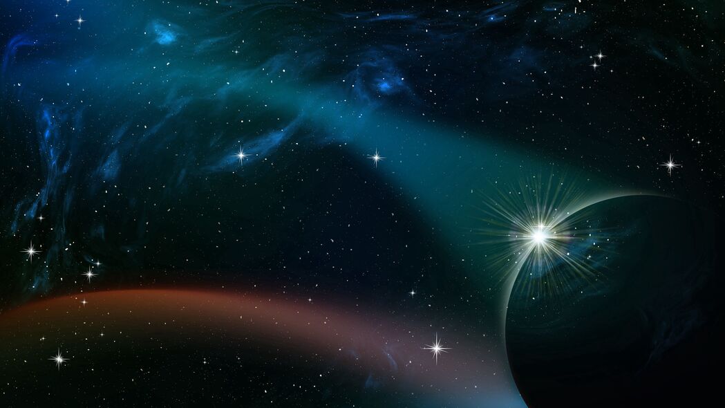 行星恒星探秘，银河系星空辐射之美，超高清4K壁纸（3840x2160）免费下载