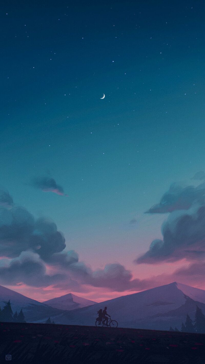 夜空背景高清JPG，简约文艺范，清新设计素材一键下载