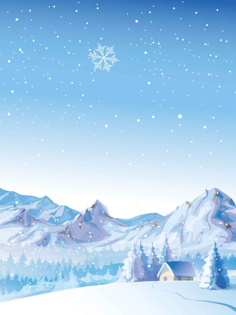 清新文艺，雪国之思恋，唯美诗意JPG图片与PSD设计素材高清下载