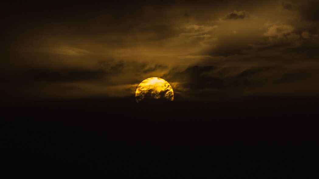 4K高清壁纸，太阳日落云天空美景，3840x2160超清大图免费下载