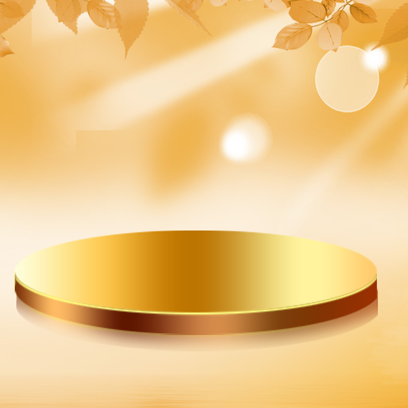 金色扁平首图，文艺清新JPG/PSD设计素材，高清下载
