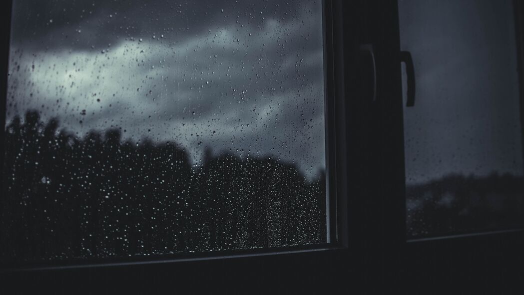 雨滴轻敲窗，模糊美景映眼帘，精选4K水滴模糊壁纸，3840x2160高清下载