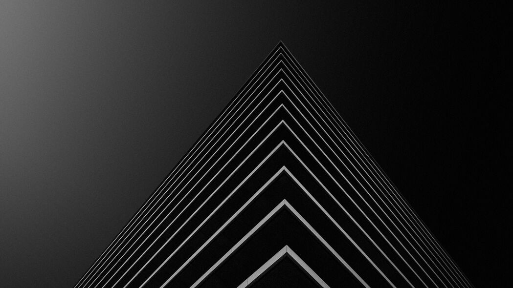 极简黑白对称美学，4K超高清3840x2160壁纸下载，尽享极致架构之美
