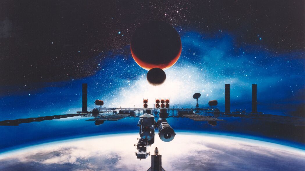 探索宇宙之美，空间站、月球、地球、火星、银河系高清4K壁纸，3840x2160超高清下载