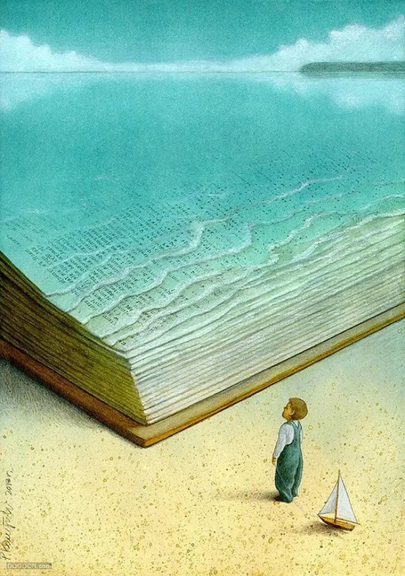 书的海洋，海量高清JPG海报设计素材，卡通手绘PSD任你下载