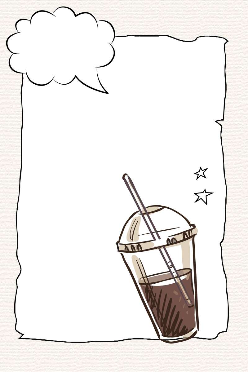 矢量手绘奶茶热饮素材，高清JPG/AI设计图，一键下载！
