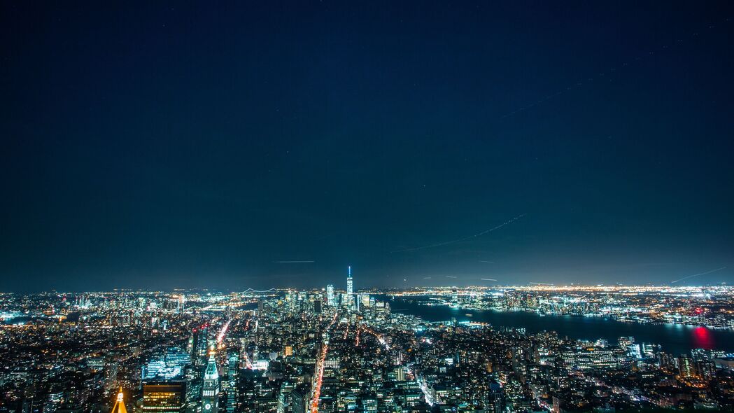 夜城璀璨，城市灯光4K壁纸，高清3840x2160风景图片下载