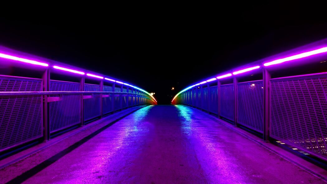 桥梁光影，栏杆映路，4K超清道路风景壁纸3840x2160下载