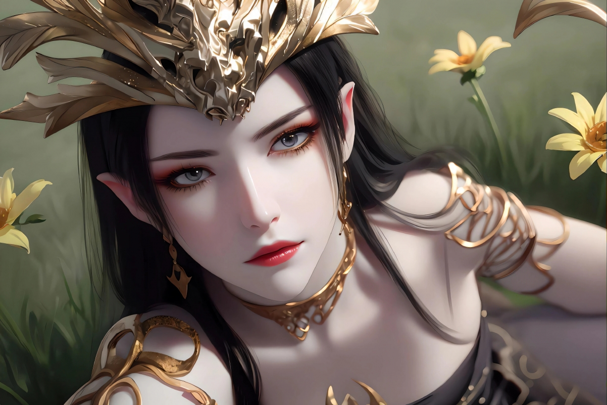 美杜莎4K超清横屏电脑壁纸，3840x2560高清动漫图片下载