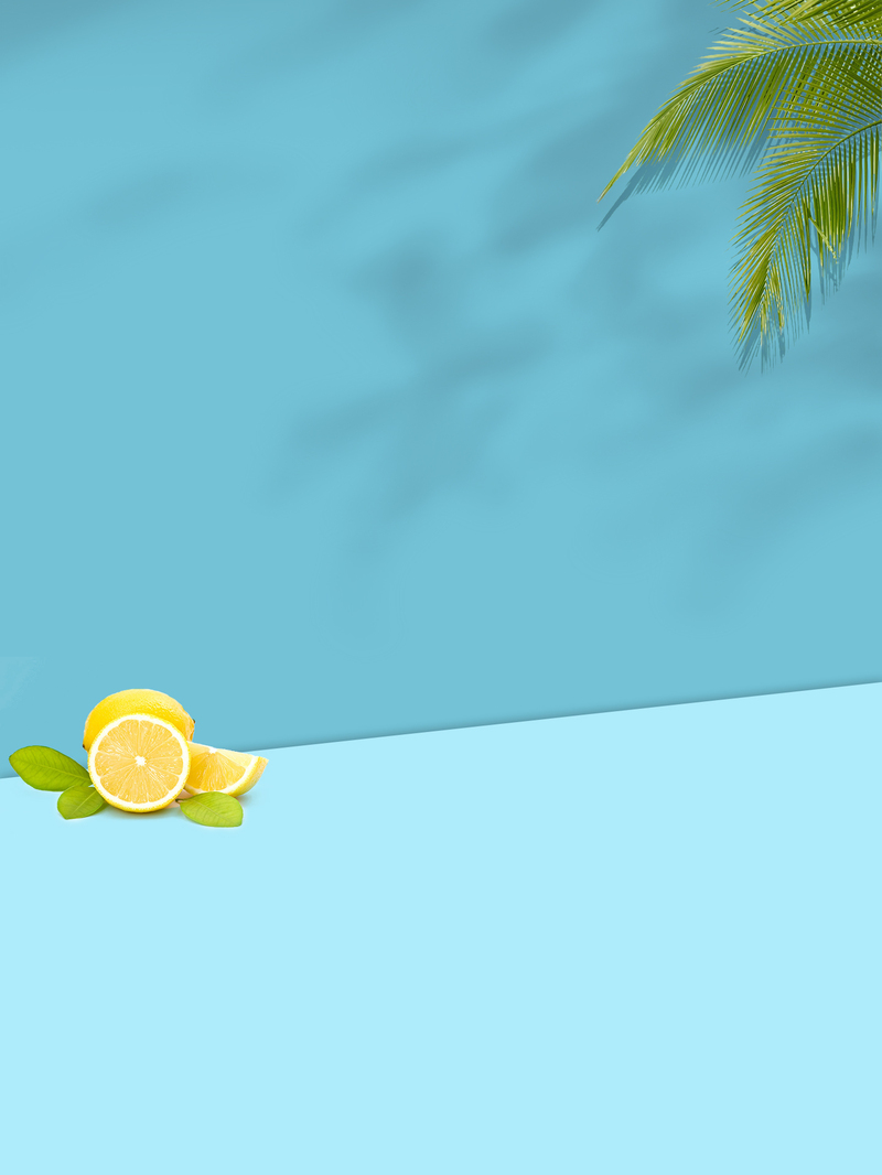 夏日海边风光摄影，蓝色背景高清JPG/PSD设计素材下载