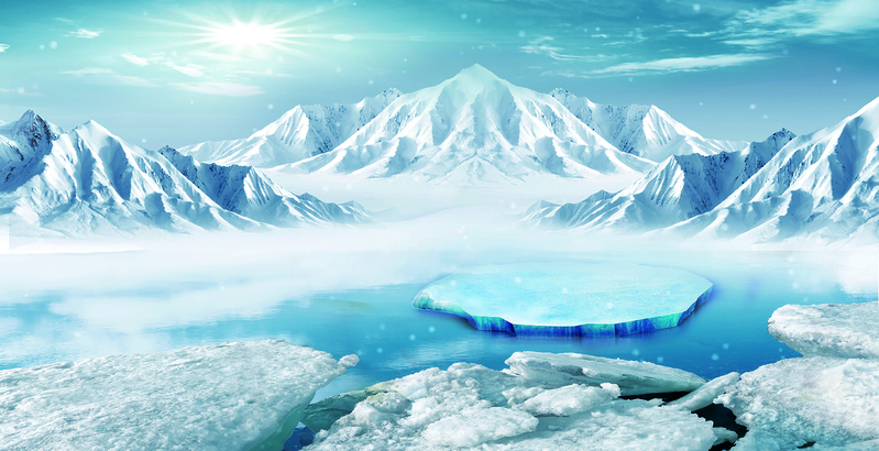 北极冰川雪地高清JPG摄影素材，风景设计图片下载