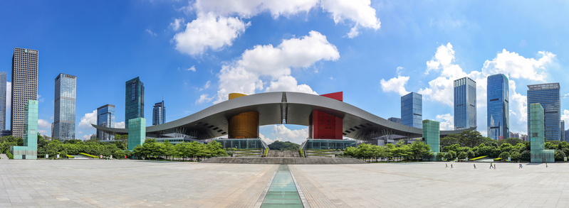 广场街景建筑高清JPG摄影素材/PSD风景设计资料下载