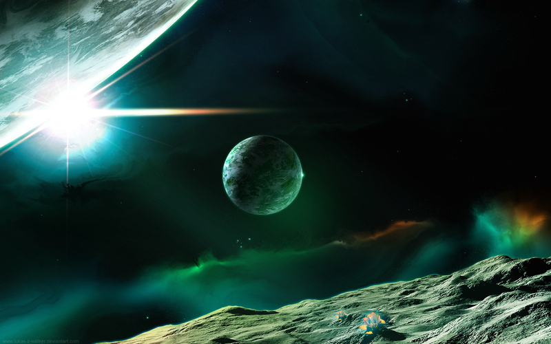 探索高科技魅力，地球与星空高清JPG图片摄影及风景PSD设计素材下载