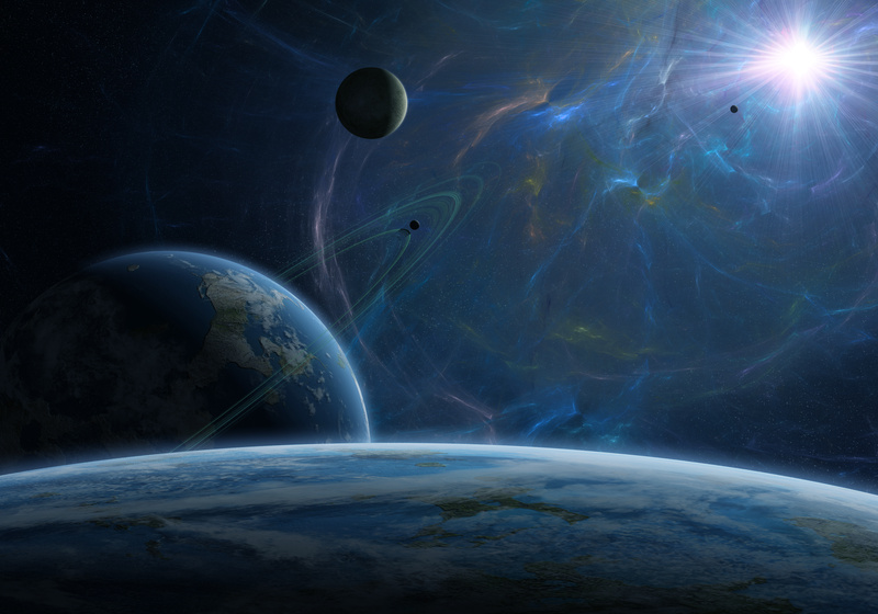 高级感星球宇宙行星科幻背景JPG图片，高清摄影素材/风景设计下载
