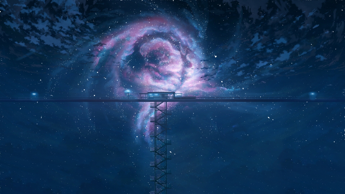 星空列车，无尽轨道之旅，精选4K超清壁纸下载（3840x2160）
