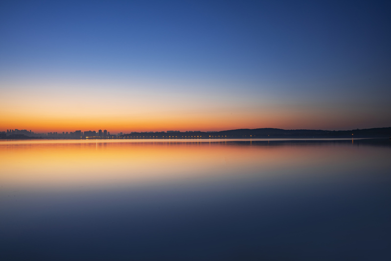 夕阳倒影美景摄影，高清JPG图片/风景设计素材下载