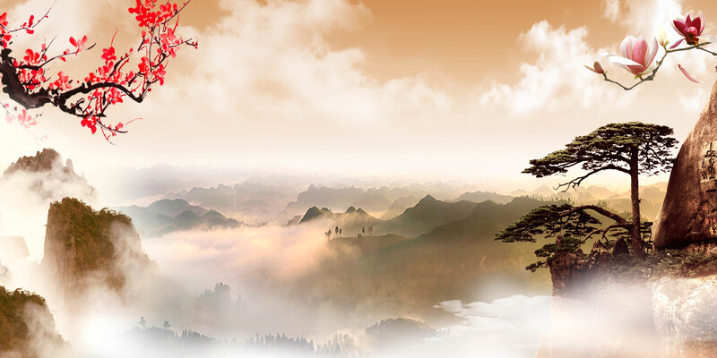 黄山旅游，绝美海报摄影素材PSD/JPG高清版，免费下载！