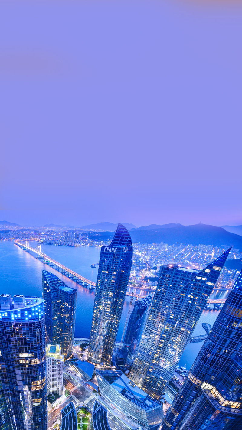蓝色建筑H5背景图，高清JPG+PSD，风光摄影设计素材一站下载